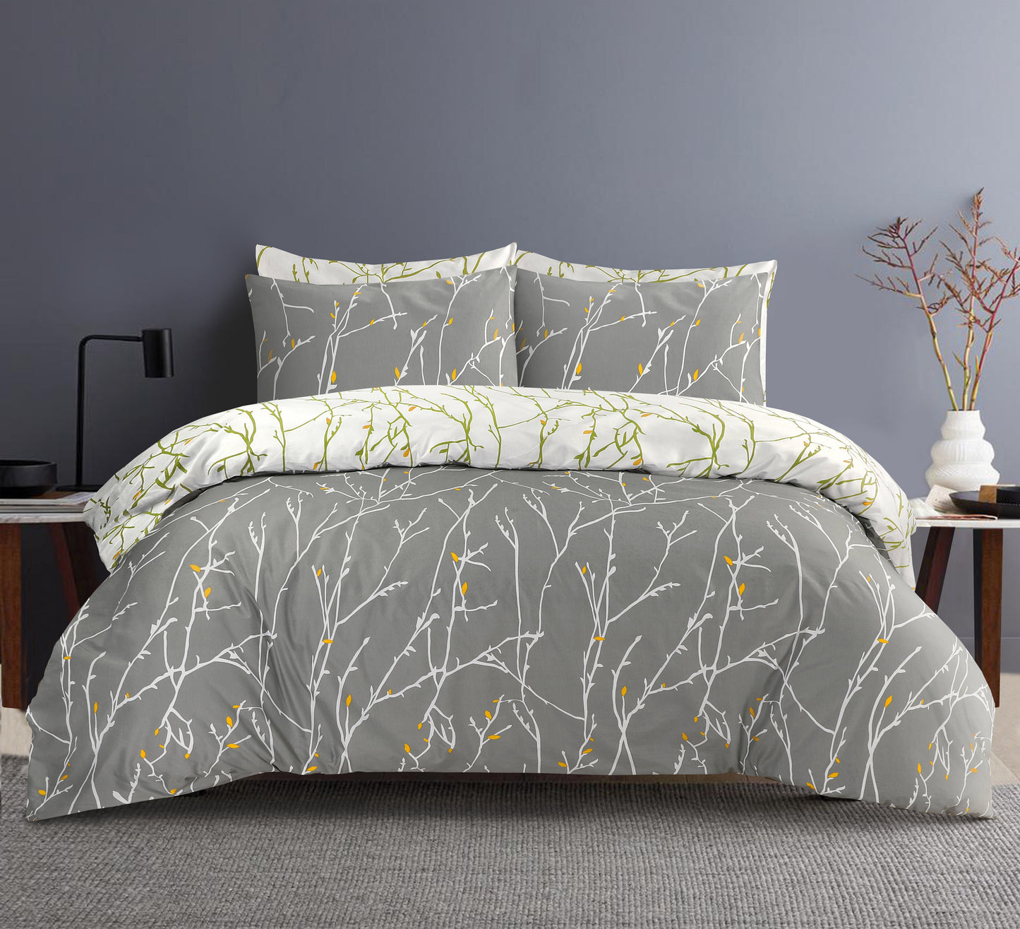 Designer Duvet Cover Set 100% Cotton 200TC Print Bedding Double Super King Size - seventhstitch