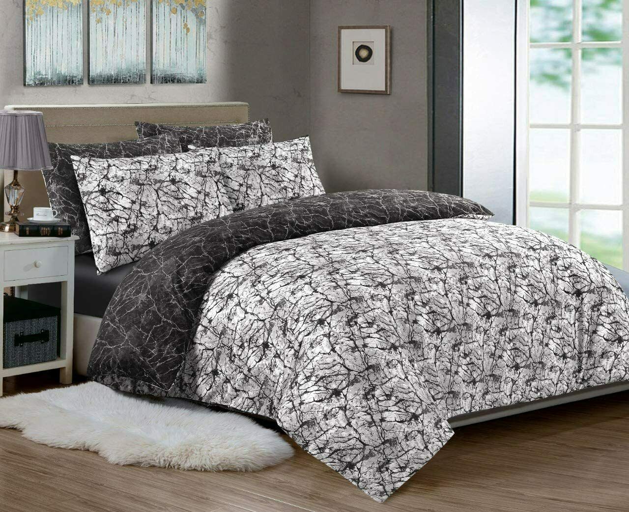 Designer Duvet Cover Set 100% Cotton 200TC Print Bedding Double Super King Size - seventhstitch