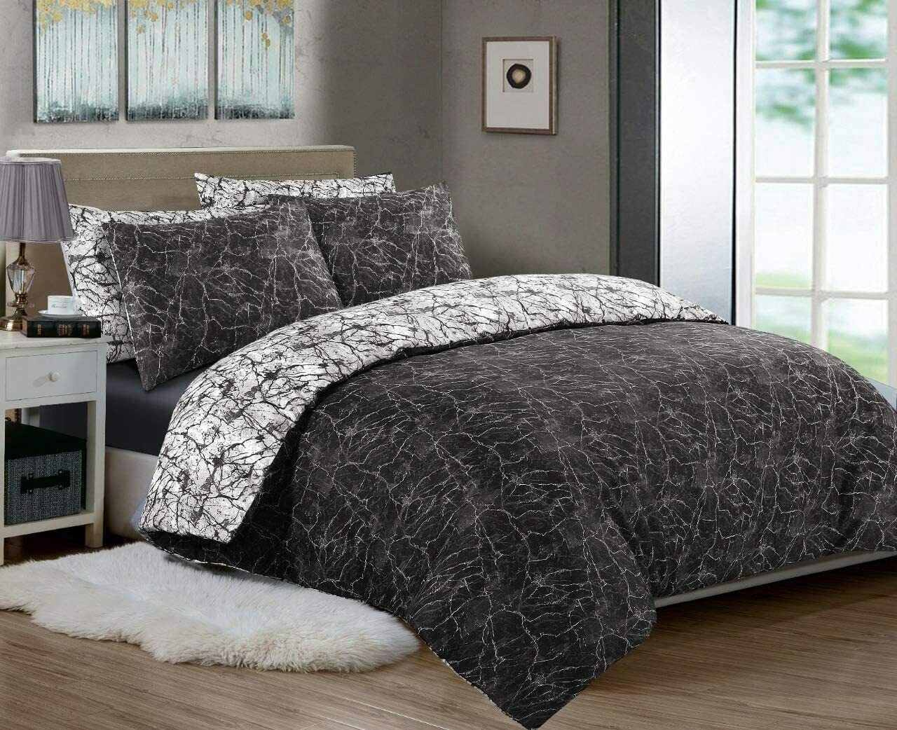 Designer Duvet Cover Set 100% Cotton 200TC Print Bedding Double Super King Size - seventhstitch