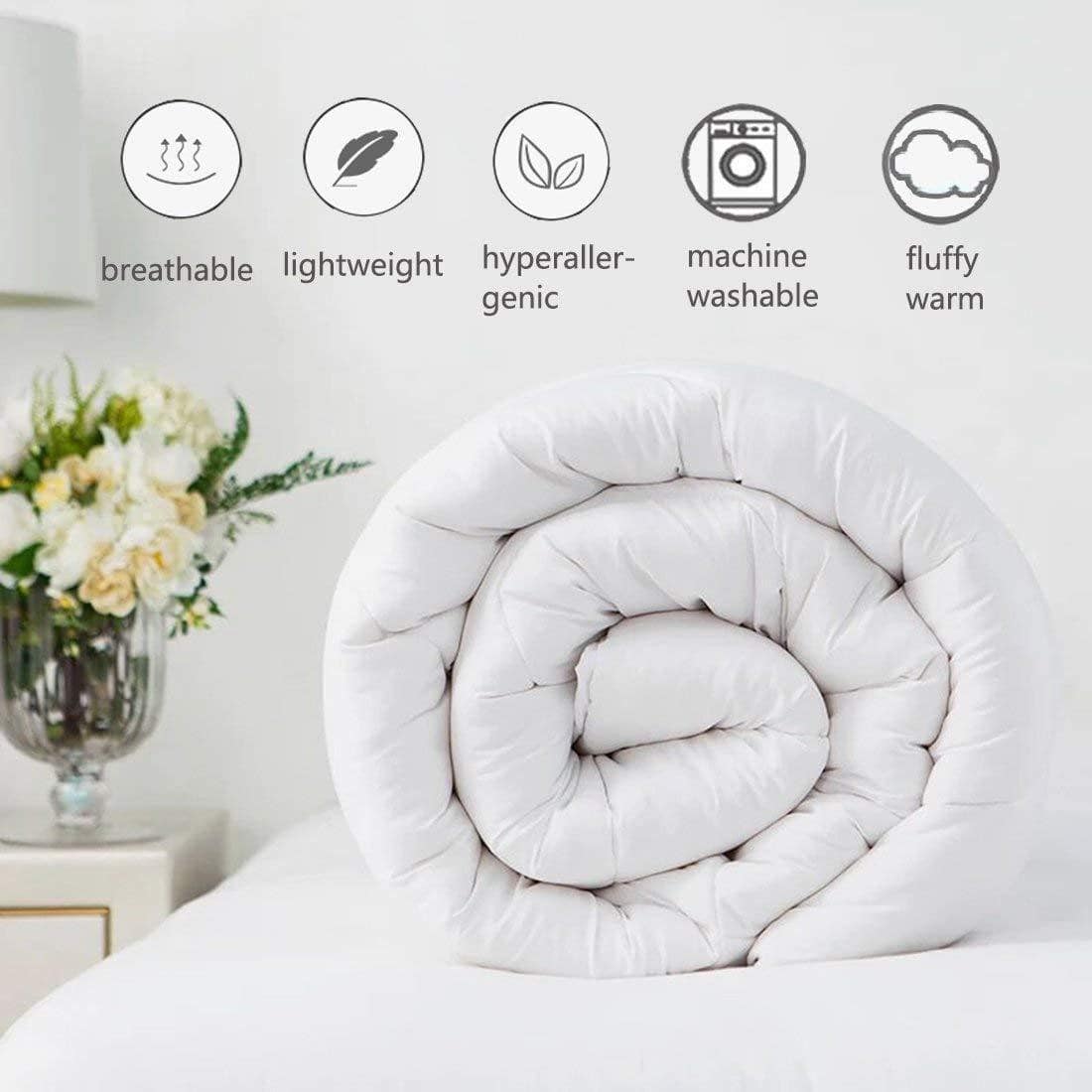 Luxury Hotel Quality Duvet Extra Deep Sleep Quilt 4.5 10.5 13.5 15 Tog All UK Sizes - seventhstitch