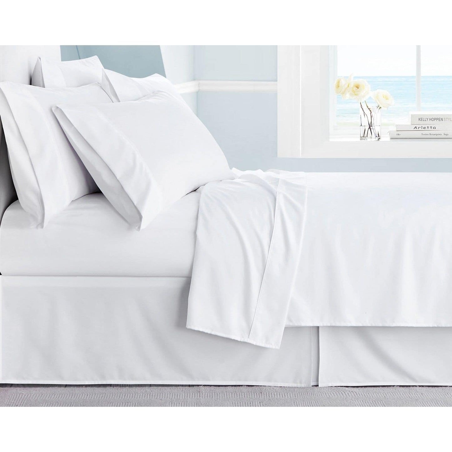 Luxury Hotel Quality 400TC Extra Deep 40cm Fitted Sheet 100% Egyptian Cotton Double King Super King - seventhstitch